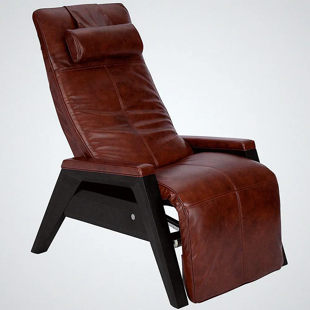 Human Touch Gravis ZG Zero Gravity Recliner Massage Chair Saddle Leather